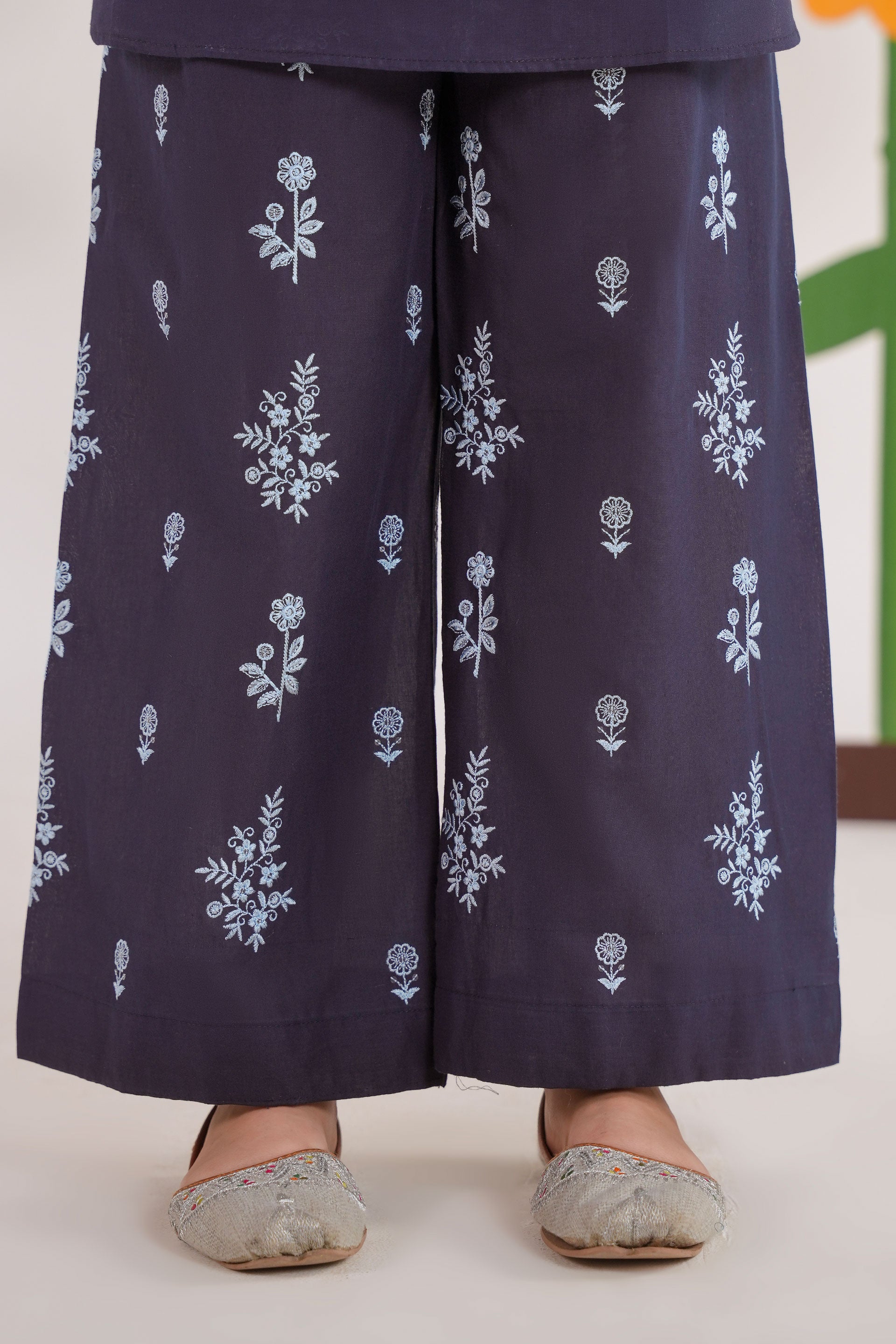 Meenay Girls Zara – Midnight Indigo Monochromatic Culottes Se