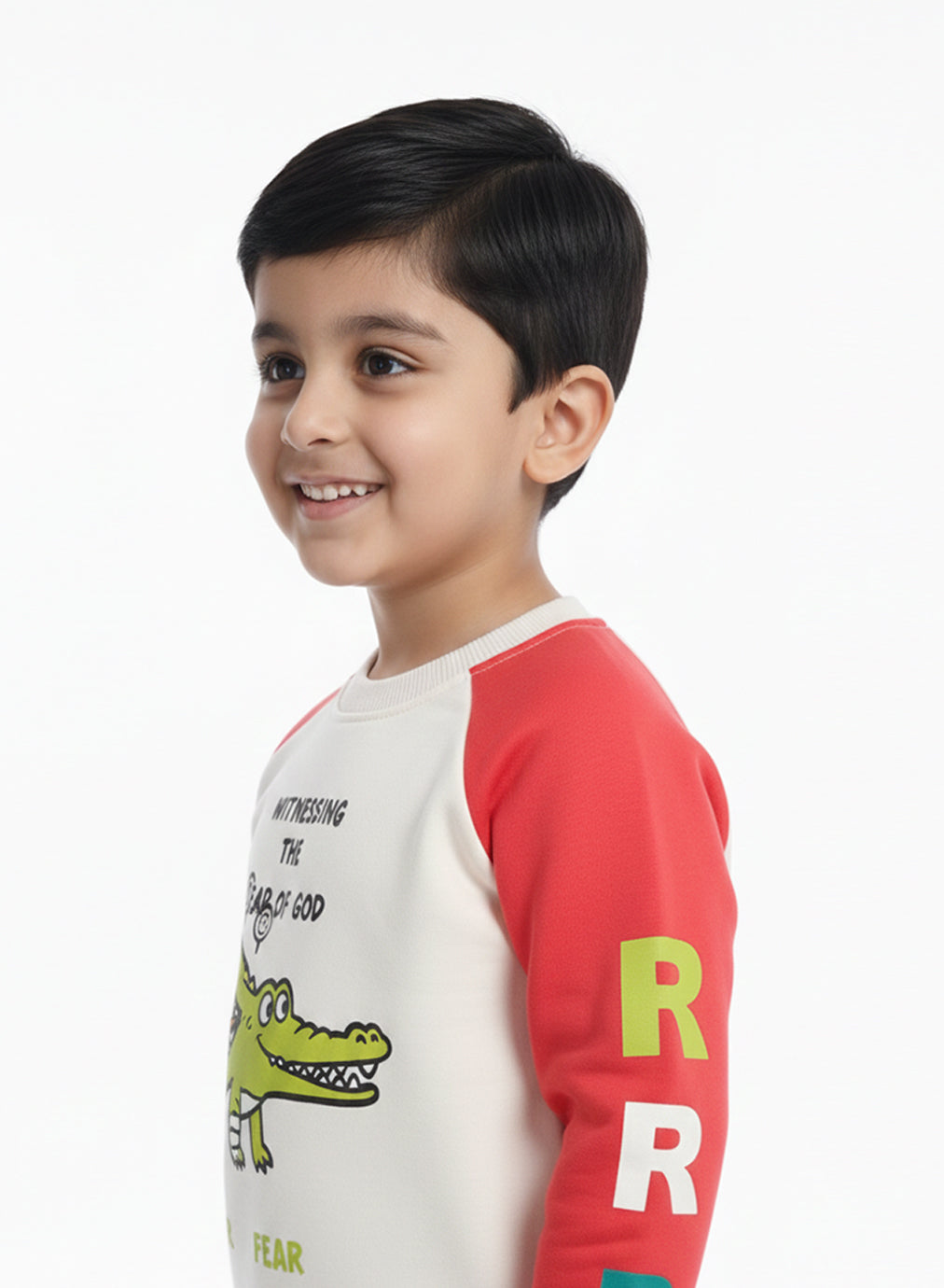 Dino Pop Sweatshirt – Red Mix
