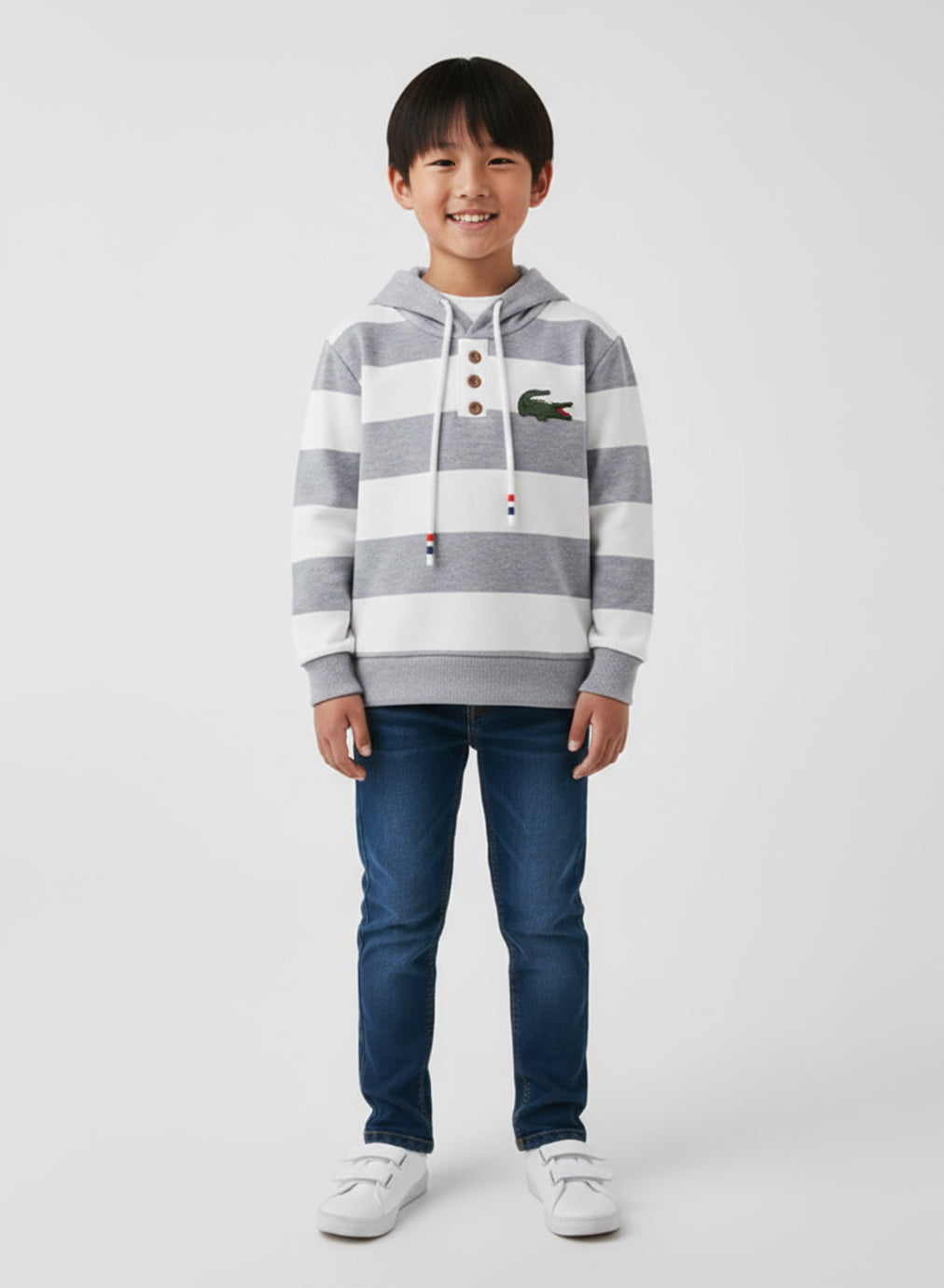Striped Crocodile Hoodie