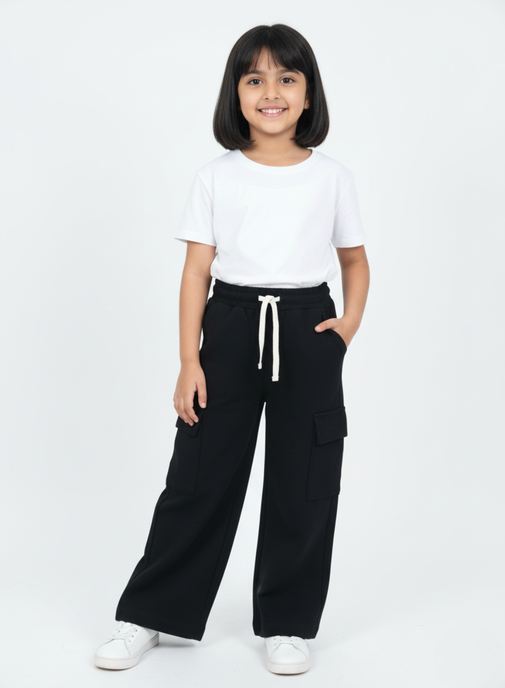 Black Cargo Trousers